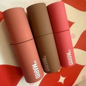 By Mario Lipstick Trio — Mauve, Brown, Coral Shades